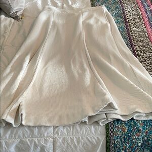 Elegant White A-Line Women's Skirt